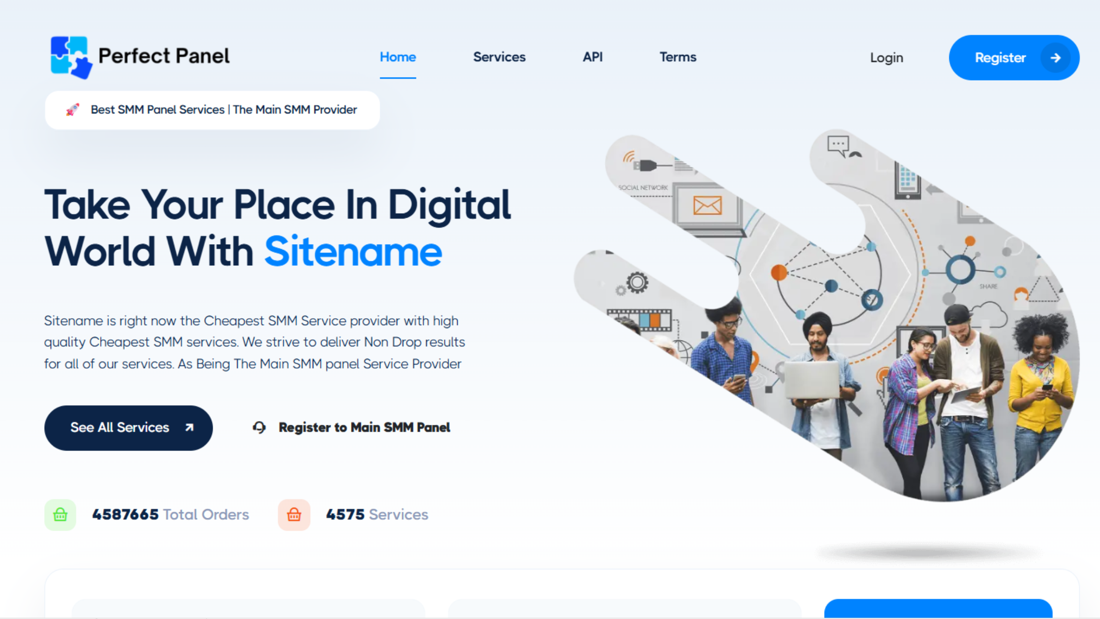 White Pro - Perfect Panel Complete Website